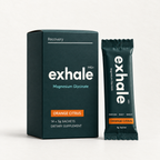 Exhale MG+ Magnesium Bisglycinate and Malate: Orange Citrus (14 × 5 g sachets)